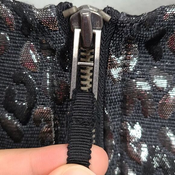 Armani Exchange Dress Size 2 Cheetah Print Black‎ Mini Sleeveless - Picture 7 of 9